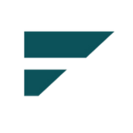 Teal F outline from Fiducia Logo