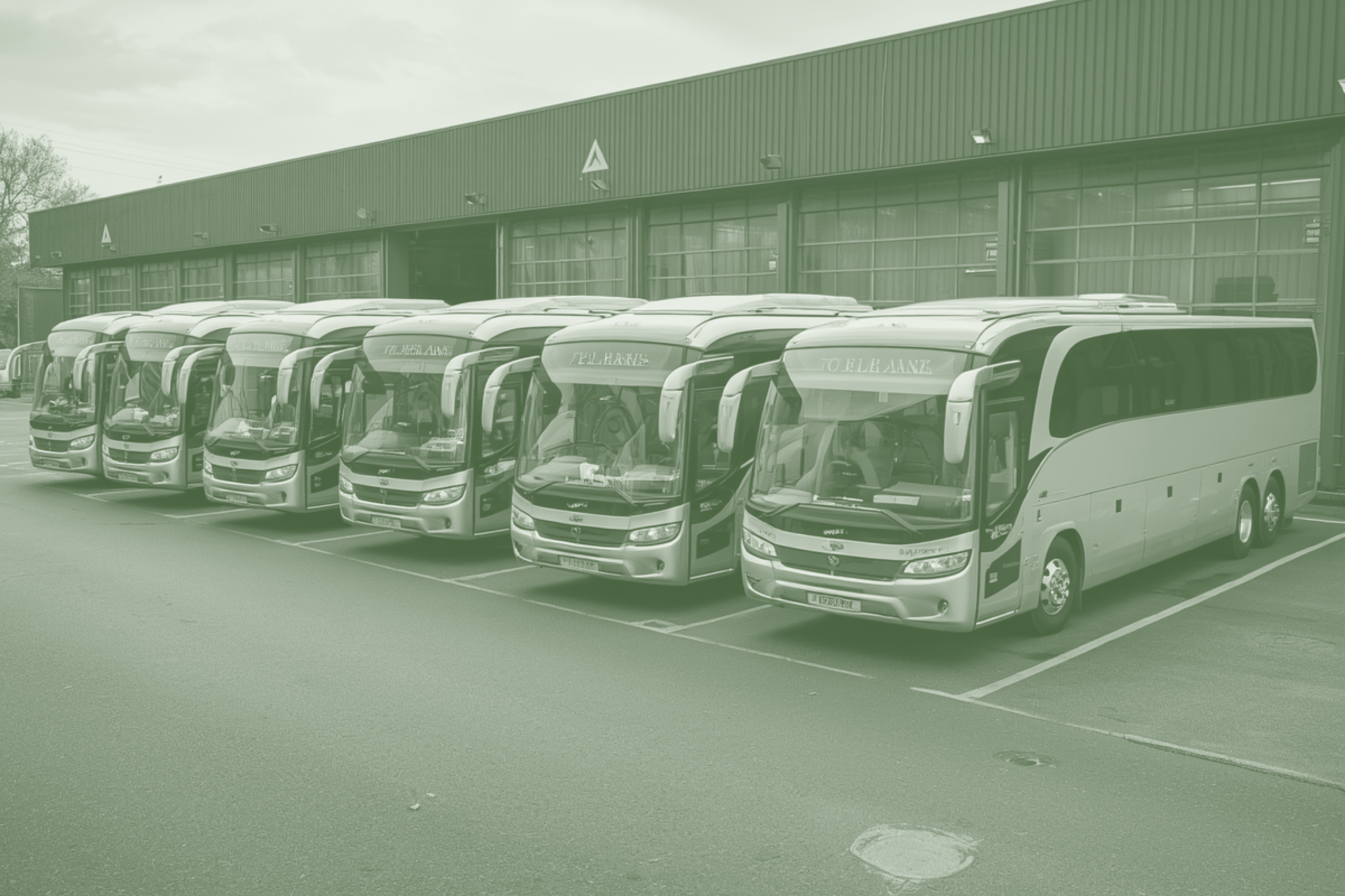 Commercial coach fleet supported by specialist transport and logistics finance solutions through specialist sector finance